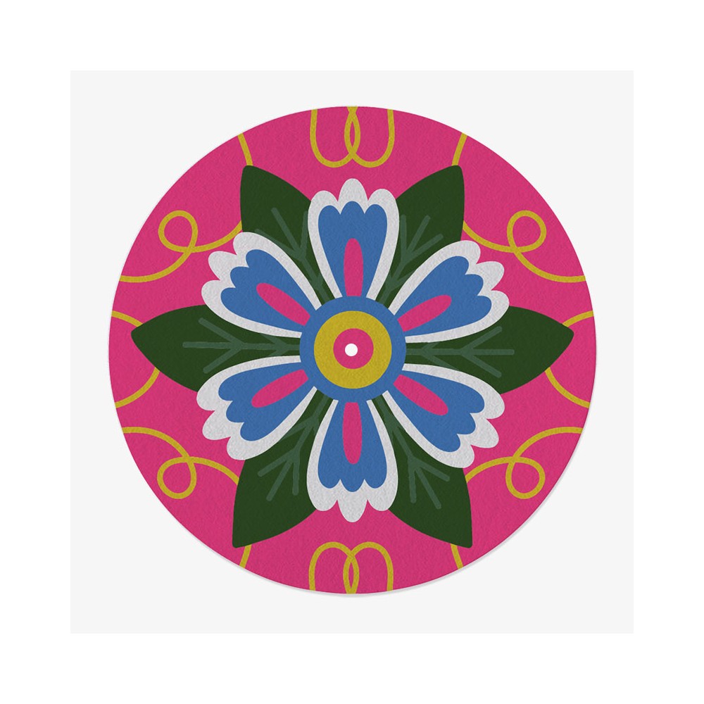 Flower Power Vinyl Slipmat