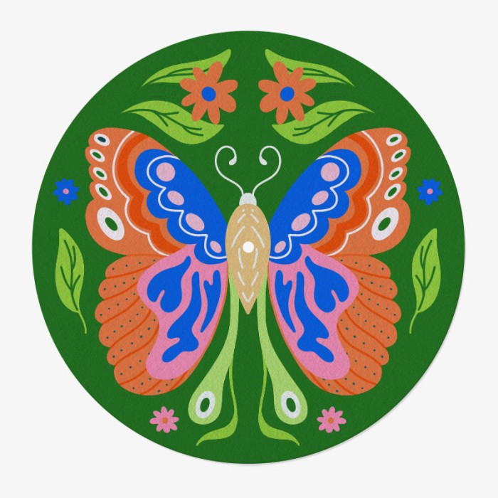 Butterfly Vinyl Slipmat