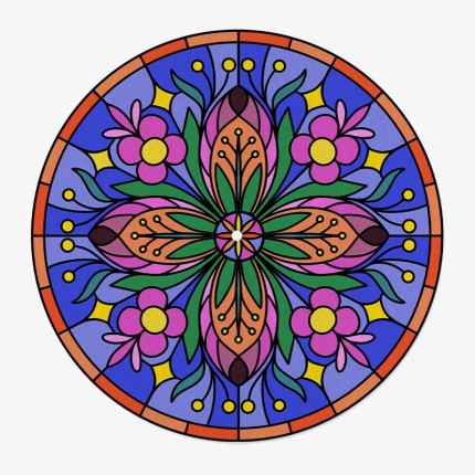 Stained Glass Vinyle Slipmat