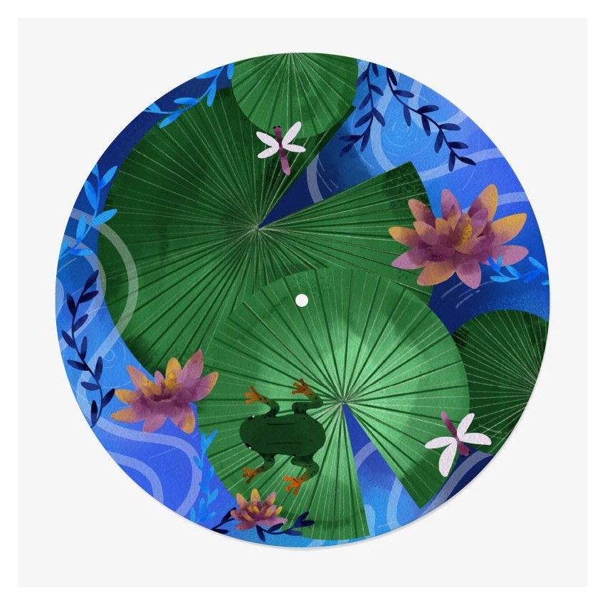 Water Lilies Vinyl Slipmat