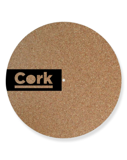 personalized cork turntable slipmat