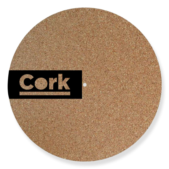 personalized cork turntable slipmat